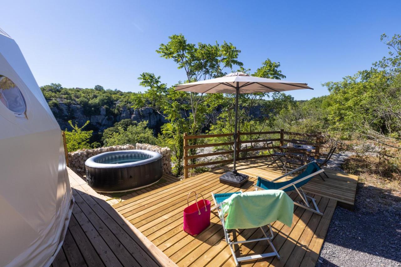 Les Domes Des Gorges Hotel Ruoms Luaran gambar